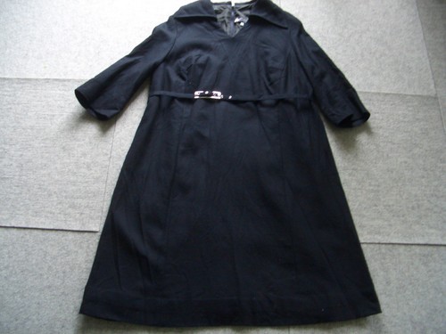 Kleid schwarz wolle vintage - wolle,