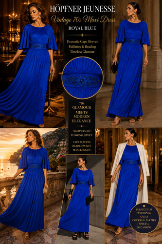70er maxi kleid abendkleid - kleid,