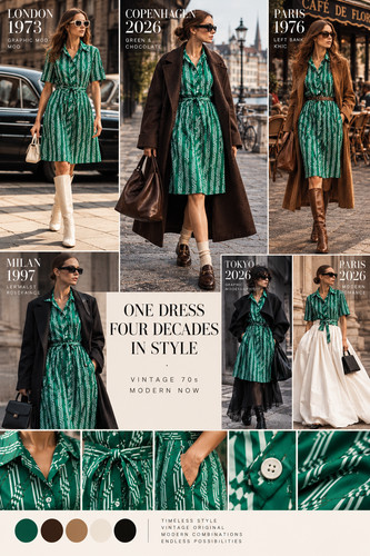 Vintage 70er kleid - vintage,