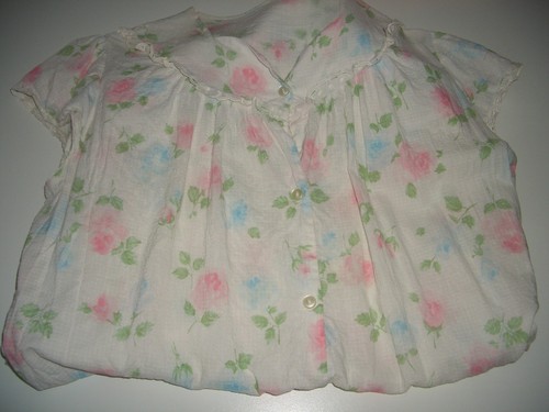 Kleid nachthemd weiß rosa - weiß,