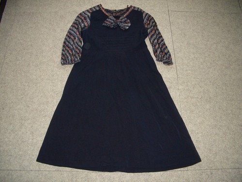 Kleid blau bunt - original, true